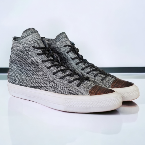 CONVERSE Mens 8 Womens 10, CTAS 2 Hi Flyknit Shoes 157510C All Star Chuck Taylor - Picture 3 of 13